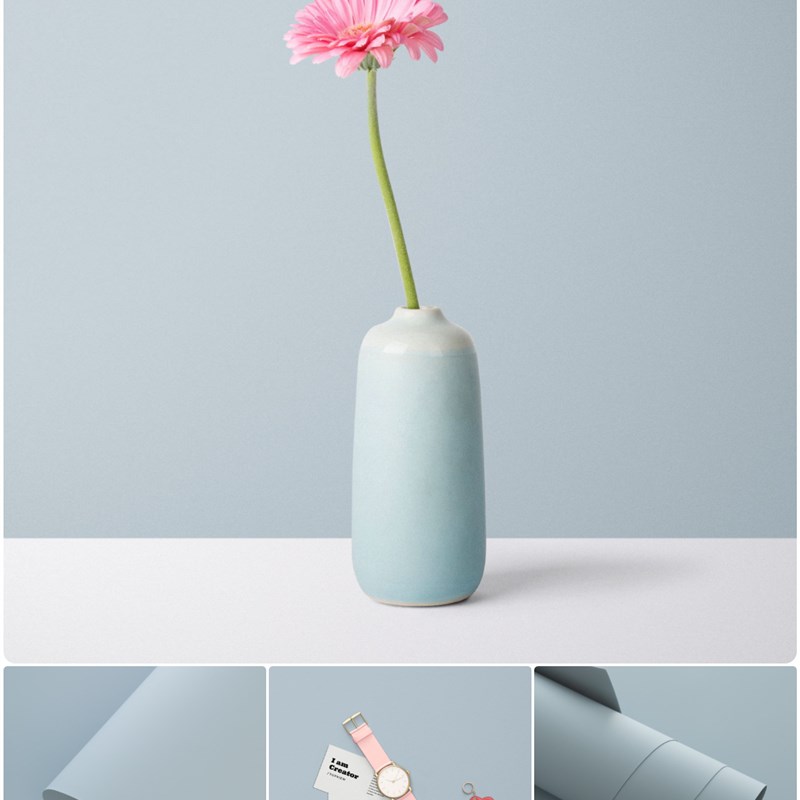 肤感深灰哑光PVC拍照背景纸 质感不反光黑灰色背景布商业摄赵之孙