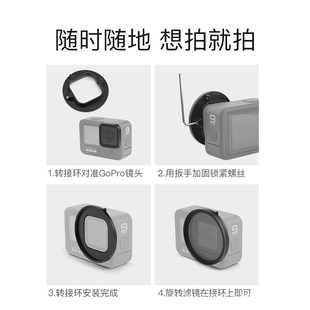 MECO美高GoPro12 4运动相机滤镜CPL偏振ND减光镜