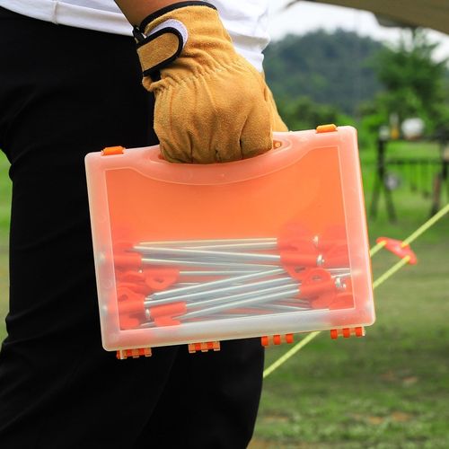 户外便携帐篷地钉野营沙滩天幕露营防风固定钉21cm钢钉地丁套装