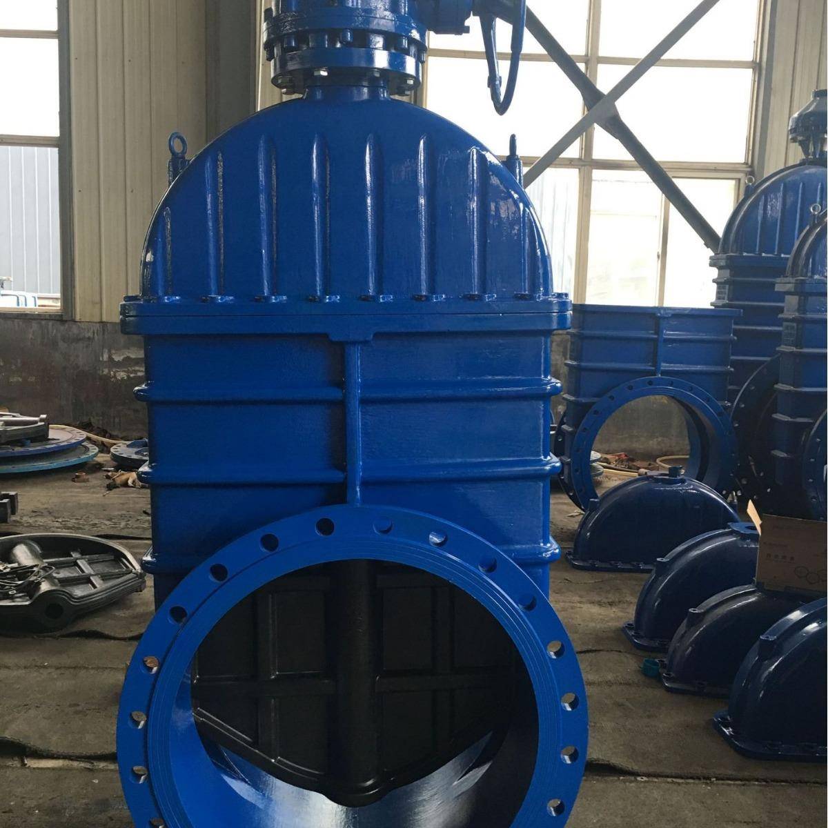 暗杆软密封闸阀电动德标闸阀大口径伞齿轮DN700厂家直销