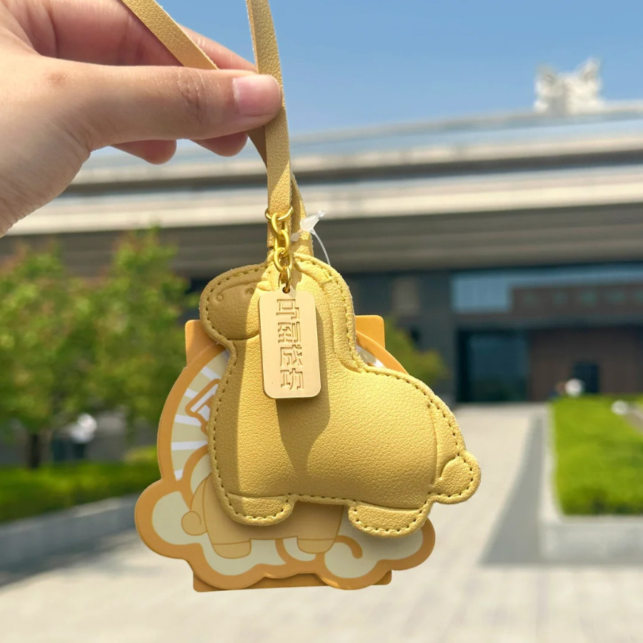 孔子博物馆文创 马到成功黄玉马皮质挂件马年新年本命年吉祥物
