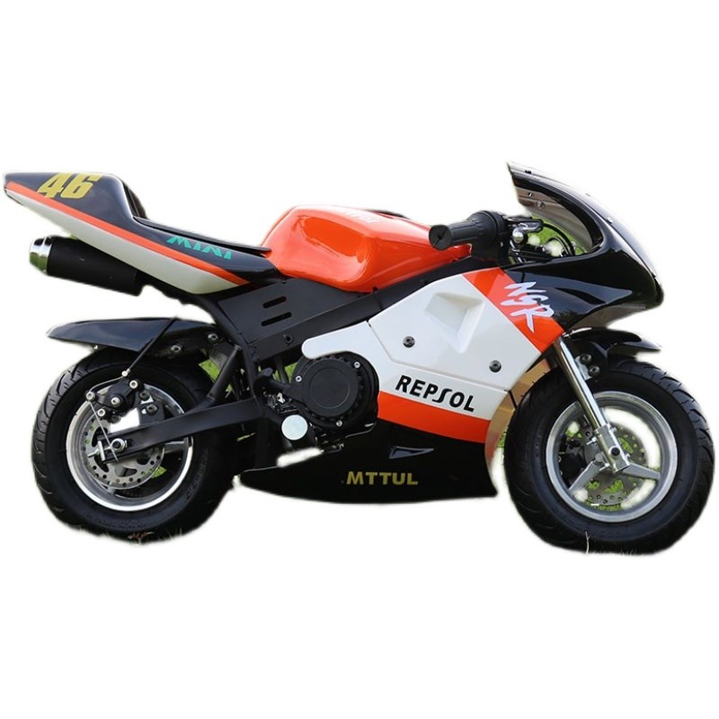 新款49CC小型迷你2冲4冲汽油成人趴赛冲程小跑车电动儿童车