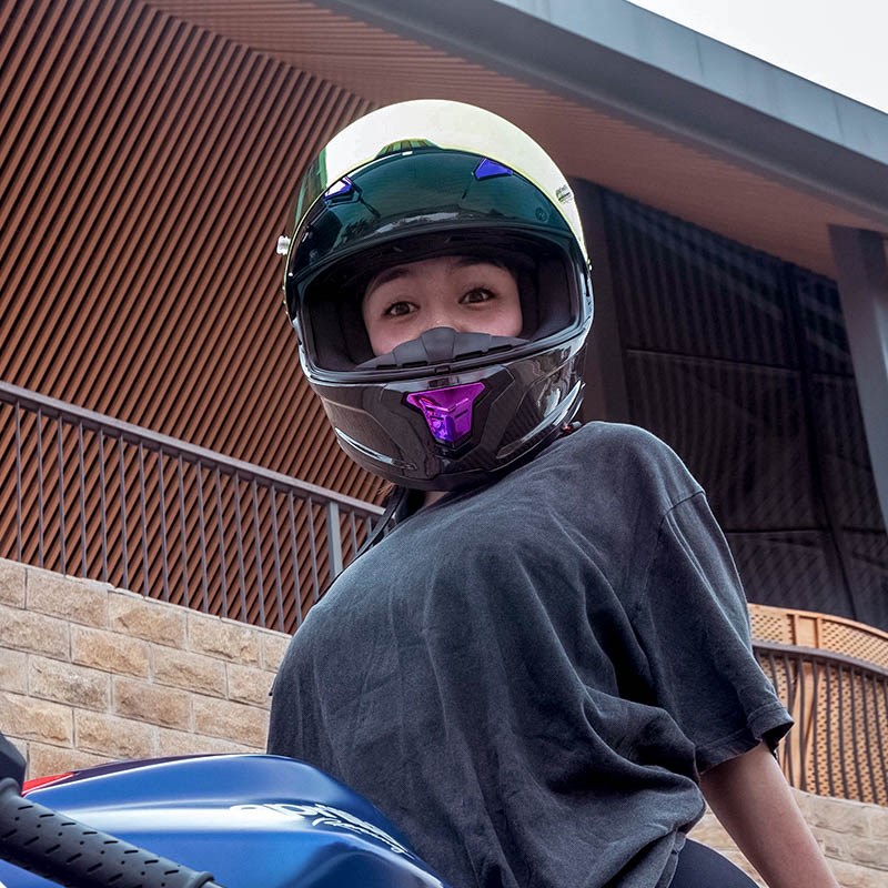 ORZ-MT30 碳纤维轻s头盔安全帽多款镜片DIY摩托车机车全盔四季通