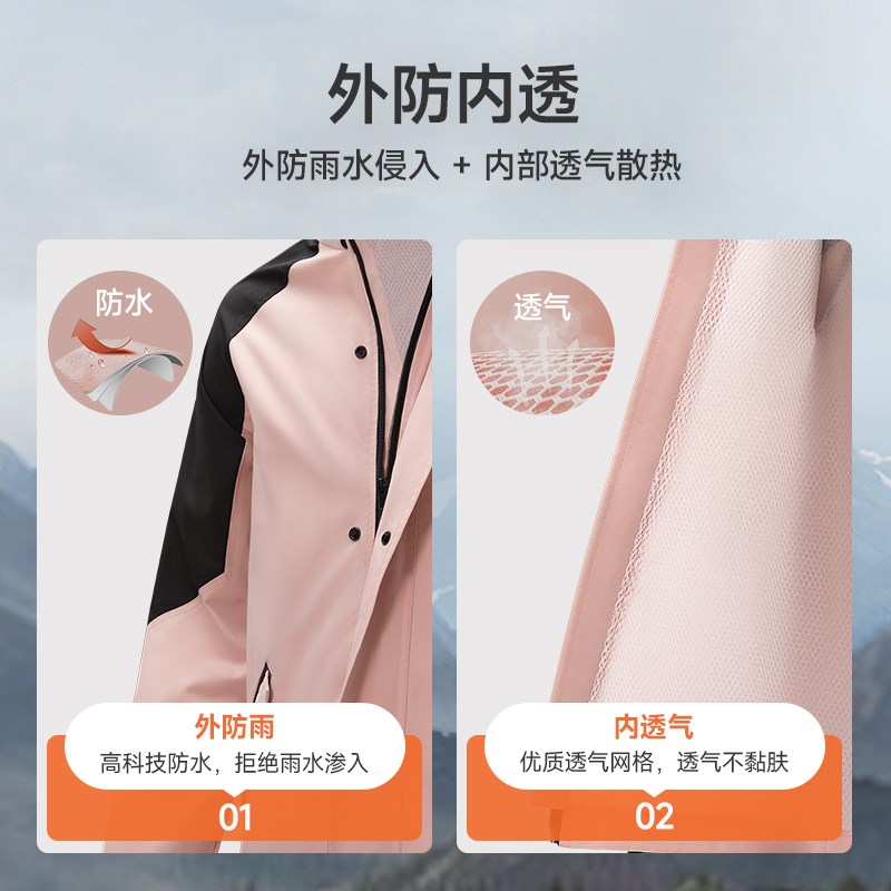 摩托车雨衣雨裤分体套装女款骑行防暴J雨男外卖骑手电动车套装