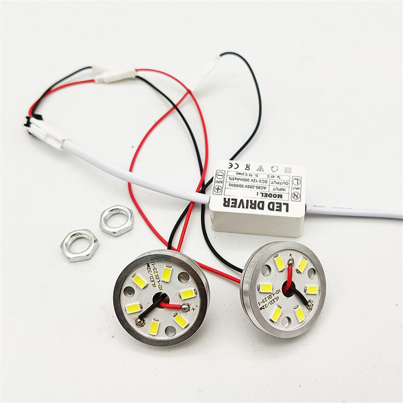 水晶灯LEcD灯片北欧吸顶灯灯珠贴片灯泡吊灯灯珠圆形高亮灯片配件