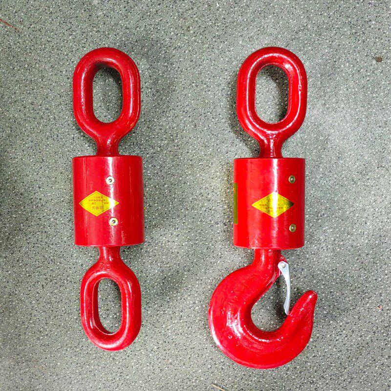 360万象垂重旋转吊钩塔吊吊车释放钢丝绳放气自重垂直轴承吊勾