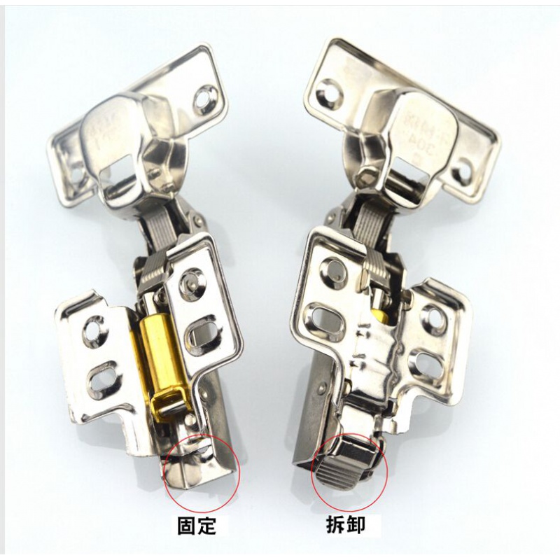 阻尼304不锈钢铰链缓冲/液压弹簧橱柜门飞机拆卸家具合页 中弯