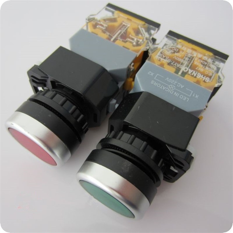 森奥 SAY7-B LA39-11D LA38-11D 带LED灯 复位 按钮开关 平头按钮