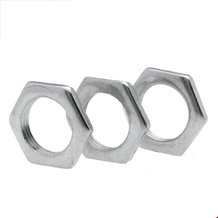 GB808铁镀锌细牙六角薄螺母灯具超薄扁型细牙锁紧螺帽M6M8M10 M24