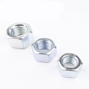 GB6170镀蓝白锌螺母8级六角螺母六角螺母螺帽M5M6M8M10M12M14M16