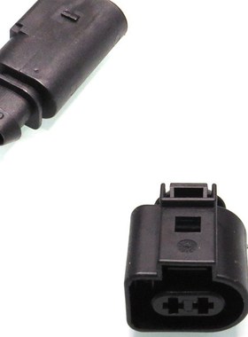 1717692-6公母1-966867-2 国产 汽车线束插头 2孔防水  配端子2P