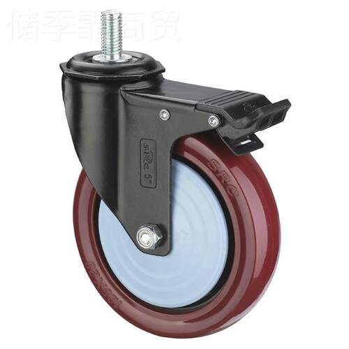 深圳向荣轮脚轮U2A-BA2-0PO 丝杆轮万向轮PU轮S 塑料车报价 家具5