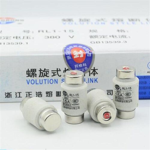 正浩螺旋式熔断体RL1-15型 2A3A4A5A6A10A15A 380V 熔断器保险丝