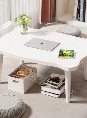 小实桌子卧坐地轻室奢桌茶现代几客厅家用飘窗简约小圆桌小01户型