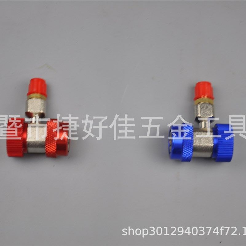汽车空调R134a加氟表 雪种冷媒压力表双表阀 空调维修工具加液表