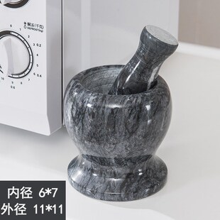 打家用辣研磨子石臼盅器捣粉机捣碎大蒜罐小型芝麻敲老式捶加厚.