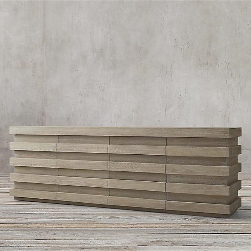 美式乡村现代实木轻奢玄关柜 法式门厅装饰柜仿古电视柜储物柜