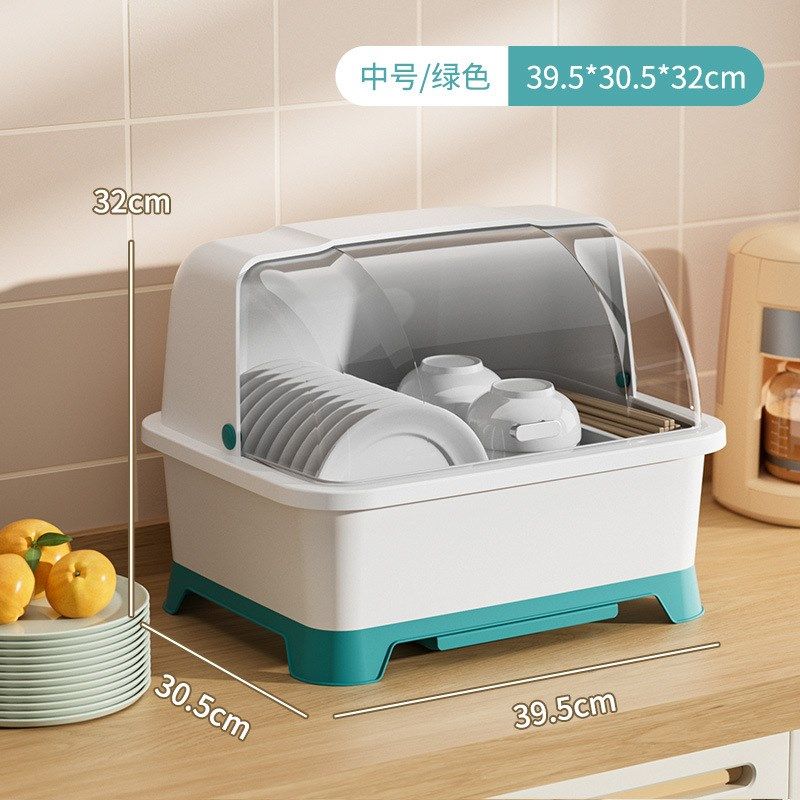 厨房沥水碗柜带盖餐具放碗碟置物架家用台面多功能装碗筷收纳箱盒,厨房/烹饪用具,碗架,淘宝优惠券,粉丝福利购,淘宝优惠卷