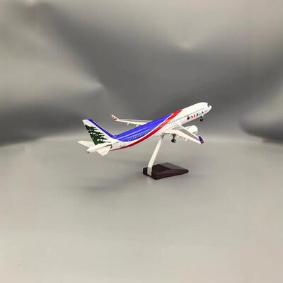 47cm黎巴嫩A321航空 黎巴嫩321客机民航仿真飞机模型摆件商务伴手