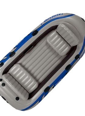 intex 68324 加厚四人漂流者系列船充气船皮划艇橡皮艇钓鱼船