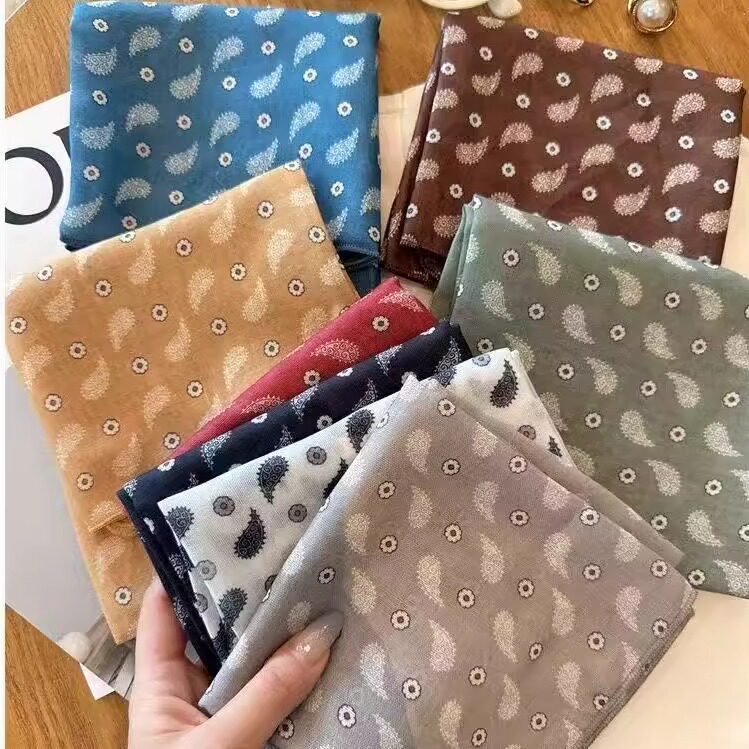 2025秋冬点缀丝巾甜美清新时尚百搭方巾气质女士装饰包包绑带围脖