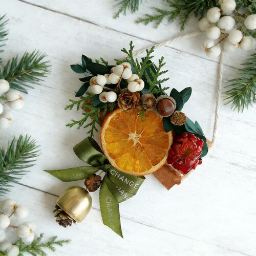 手工植物风铃挂件材料包橙子挂饰