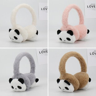 冬天防寒耳捂熊猫耳套儿童耳罩小男孩保暖男童耳包防冻护耳朵宝宝