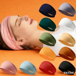 护额头带防风头部晚上睡觉保暖头罩睡帽男女跑步头套吸汗透气发带