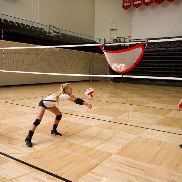 SOEZmm一传网兜SPAS8 传球落点网挂式接球器排球入门训练辅助器材