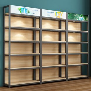 货架置物架超市多层货柜自由组合带背板铁架子多功能可拆卸展示架