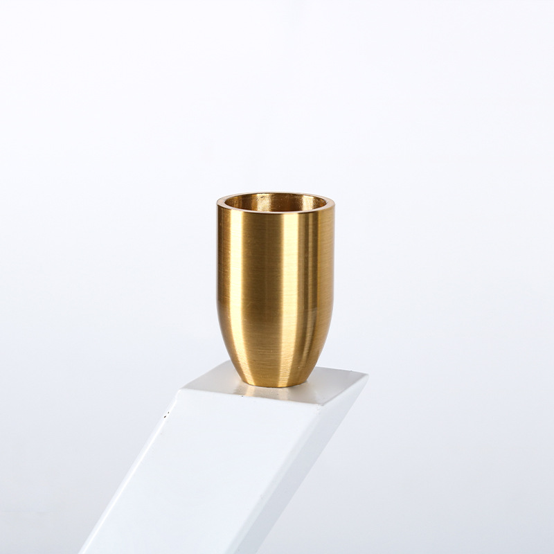 现代简约轻奢几何烛台金属摆件客厅茶几样板房桌面蜡烛器皿装饰品