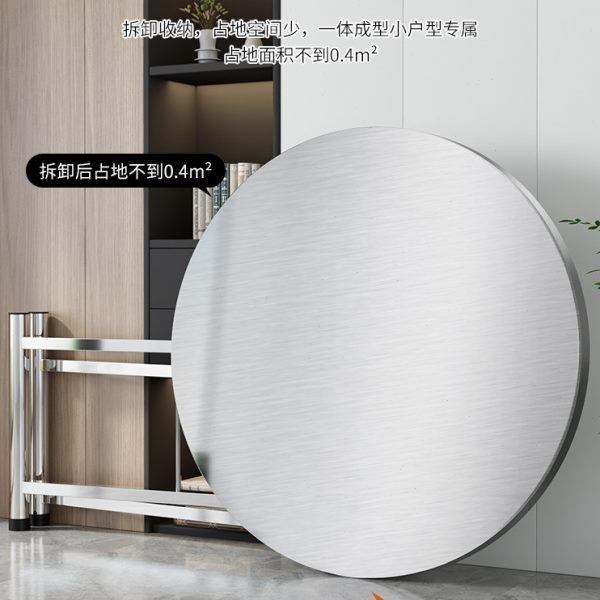 不锈钢折叠桌圆桌面户外摆摊吃饭桌圆形家用方桌圆台连体餐桌桌子,住宅家具,不锈钢/PVC餐桌,淘宝优惠券,粉丝福利购,淘宝优惠卷