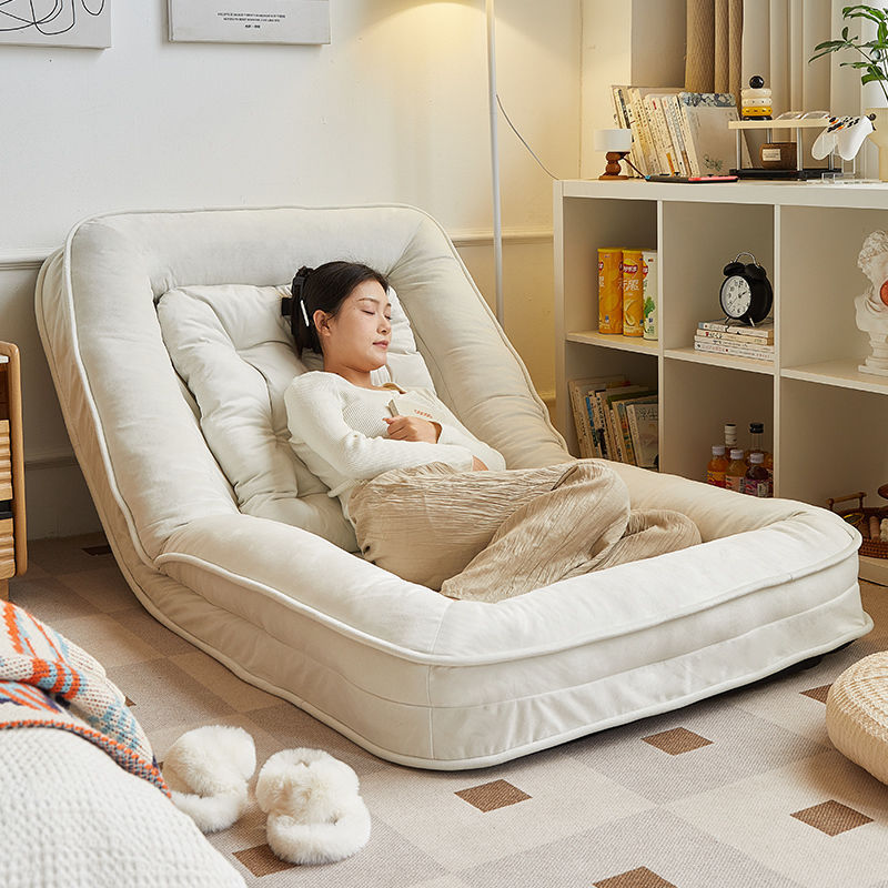 懒人沙发网红榻榻米可躺可睡折叠人类狗窝单人躺椅阳台客厅小沙发