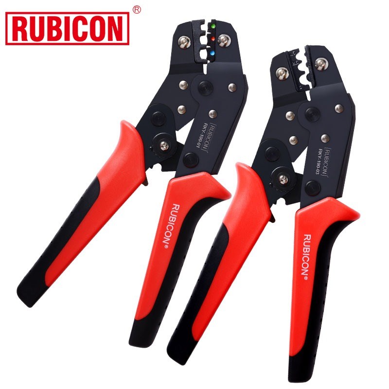 罗宾汉棘轮式压线钳欧规插片接线颜色端子铜耳压接钳 RKY-190-01