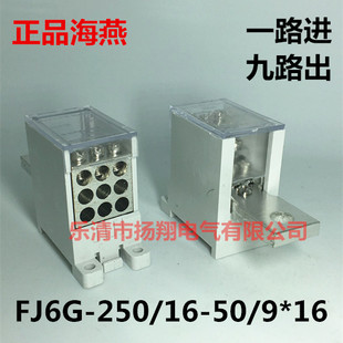 916平方一进九出接分线端子 250 海燕250A塑壳断路器FJ6G