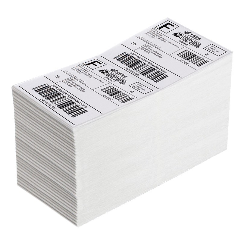 三防热敏标签纸100*100叠装E邮宝面单不干胶10*10标签热敏打印纸