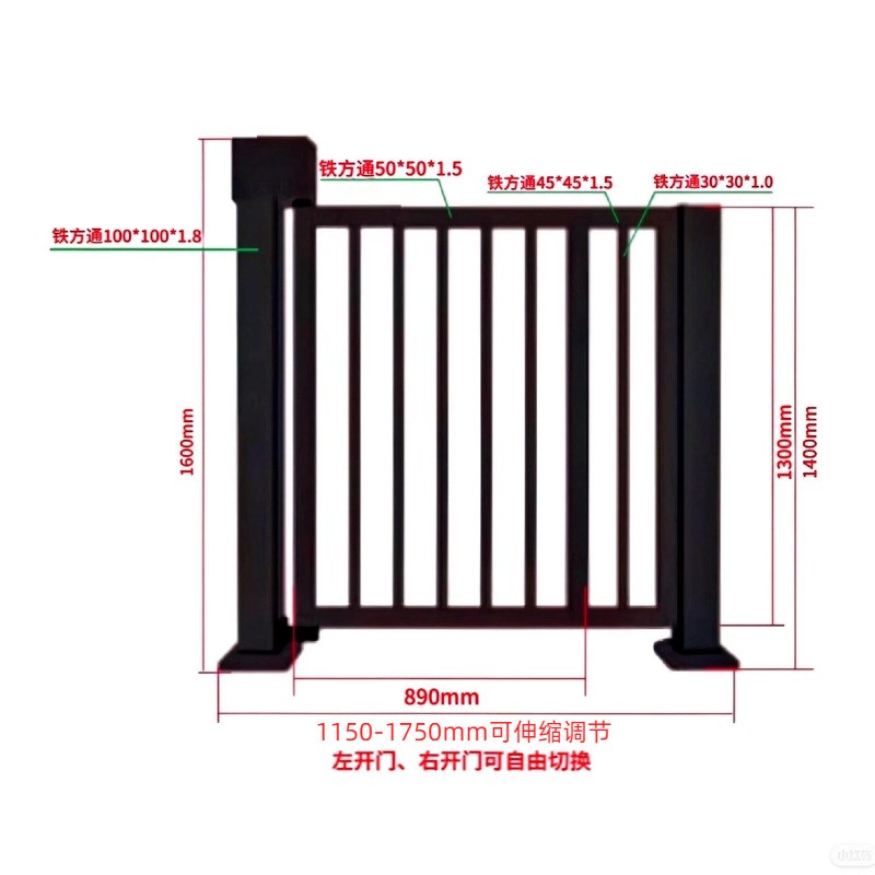 现货电动广告门 小区人行通道栏栅门门禁系统人脸识别智能