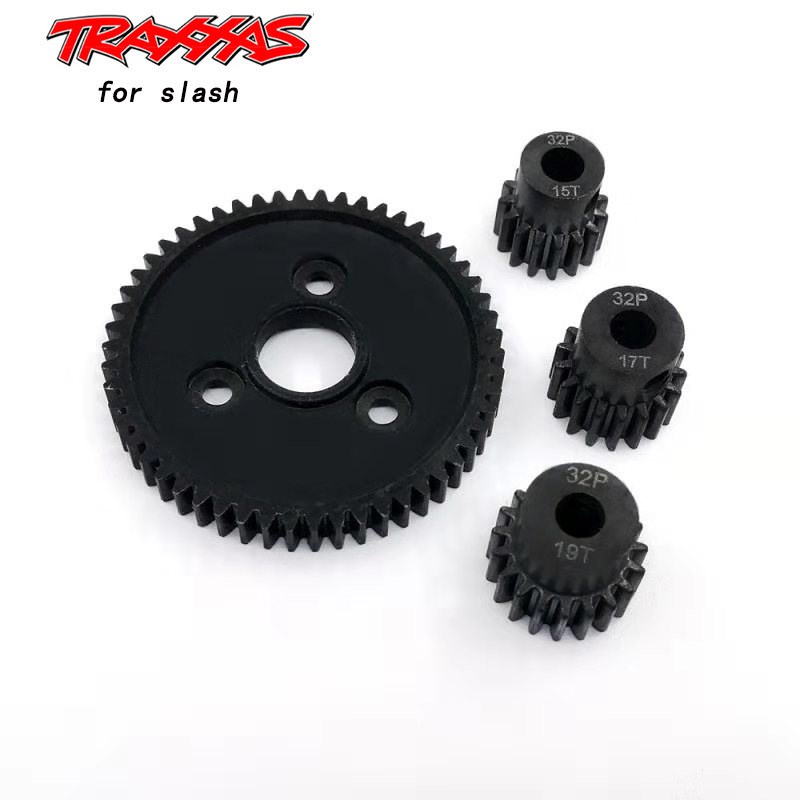 TRAXXAS SLASH 大E 短卡 y死老鼠 马达齿轮金属减速齿轮54T 15T 1