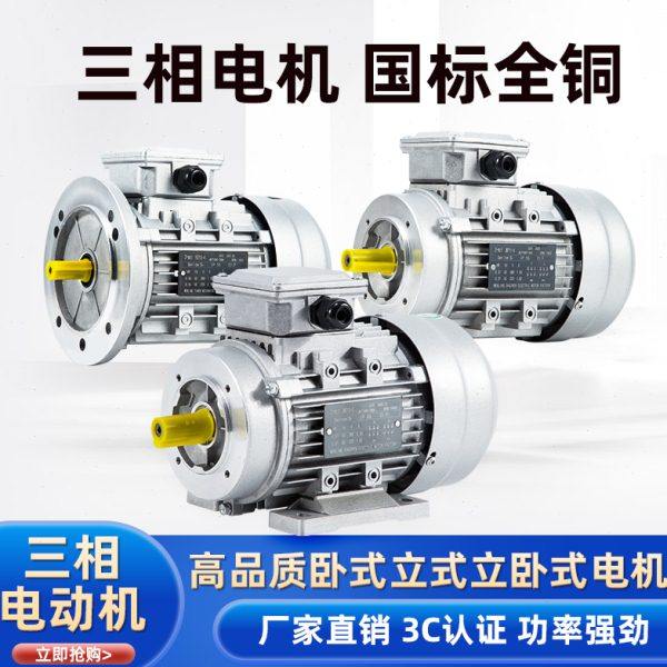 三相异步电动机低速8级700转0.25/0.55/0.75/1.1KW卧立式380V马达