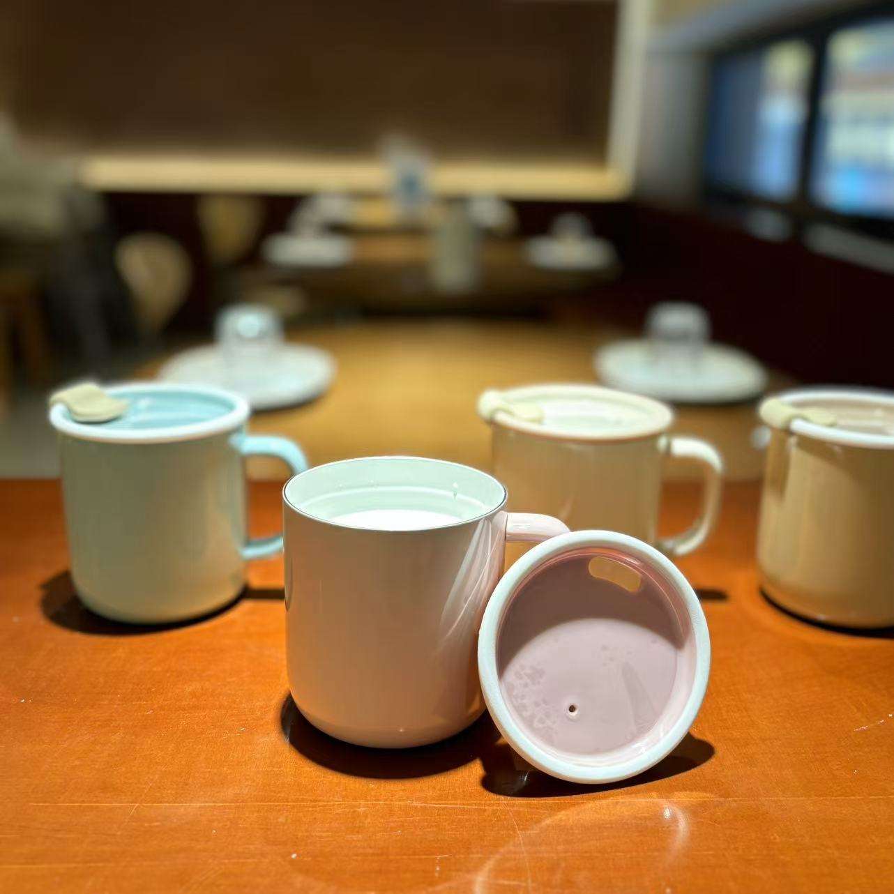 mosh轻奢新款保温保冷马克杯460ML日系简约杯子便携马克杯