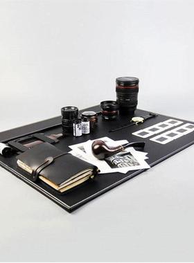 样板间书房装饰品书桌摆件飘窗托盘相机模型现代简约软装桌面道具