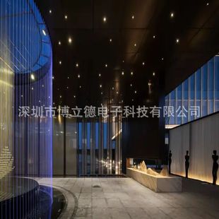 婚礼礼堂数字水帘图文可带广告语流行水幕墙施工安装设计出口瀑布