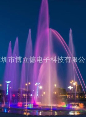 喷泉水景项目 音乐喷泉水幕水爆炸酒店跳泉火泉户外庭院景观喷火