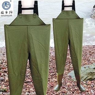 故乡行半身下水裤涉水裤抓鱼捕鱼裤钓鱼裤防水服洗车防水裤 包邮