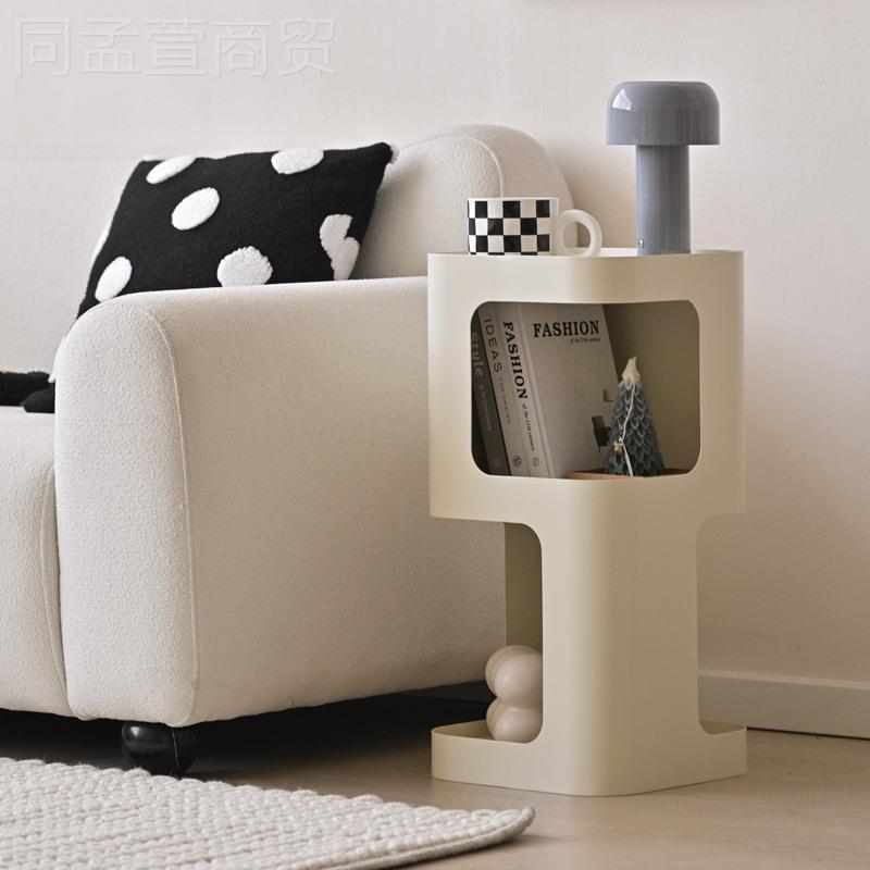 客厅铁几艺23TF26BJ边几边沙发旁边柜的测边柜置物黑色迷架你角创