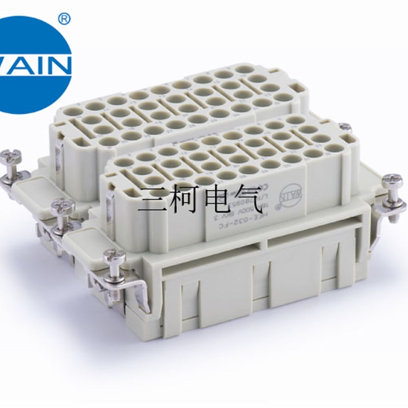 WAIN唯恩HEE-032-FC(33-64)64针/芯母芯 HARTING WEVEL重载连接器
