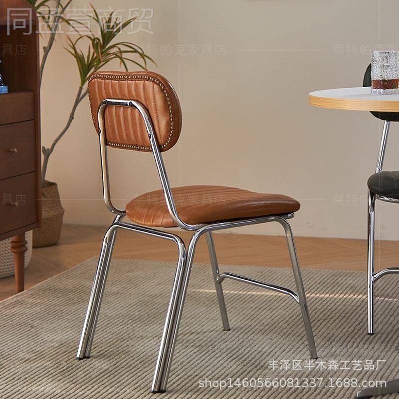 复酒古餐厅酒铁艺凳子战争工业风OFLT吧皮馆革北欧BMS-4132咖啡厅