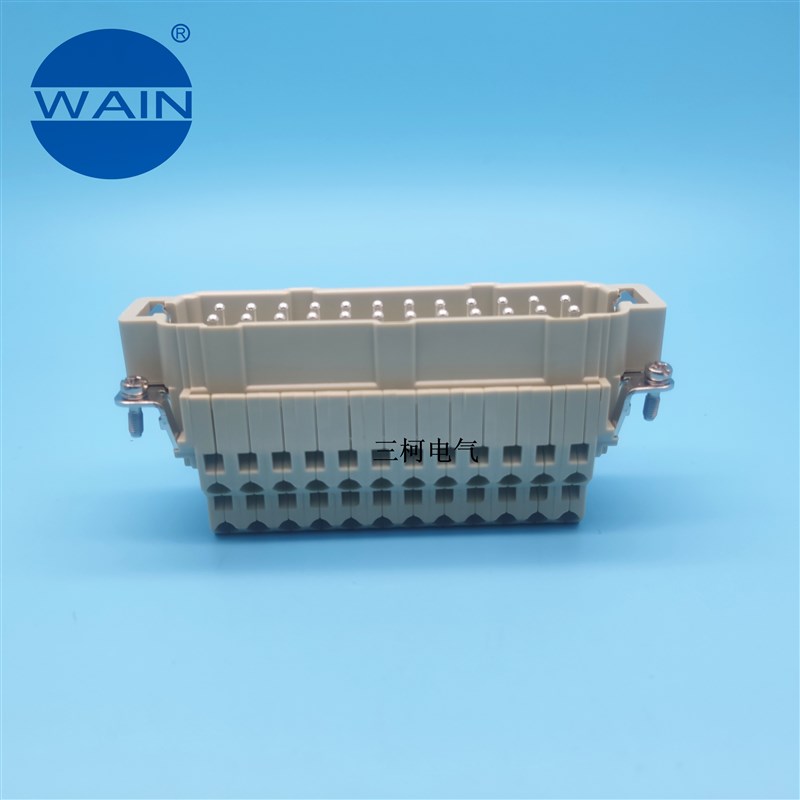 WAIN唯恩 HE-024-MSS(25-48) 24针公芯 HARTING WEVEL重载连接器