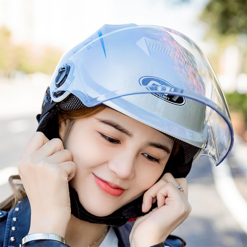 电动车摩托车头盔电瓶车帽男女士夏季四季通用安全帽冬季防雾保暖