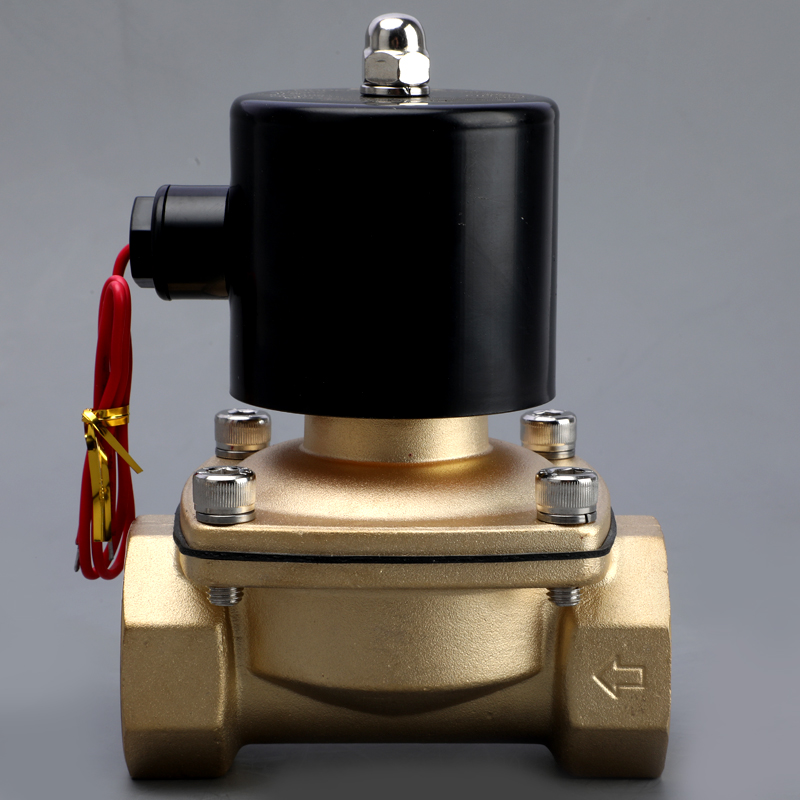 常闭电磁阀水阀AC220V 气阀DC24V 开关阀 4分6分1寸2w-160-15包邮